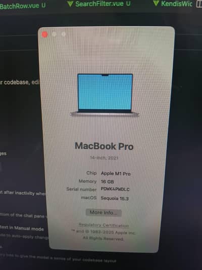 Macbook Pro M1 Pro 2021