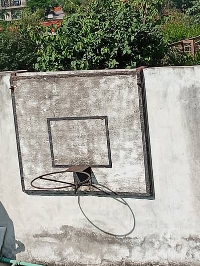 Basketball wall mounted backboard