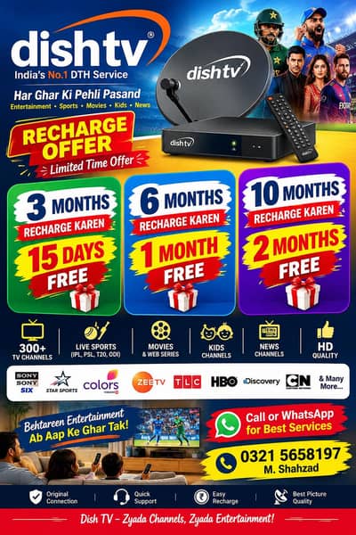 Dish Tv Connection Installation Recharge Home Service