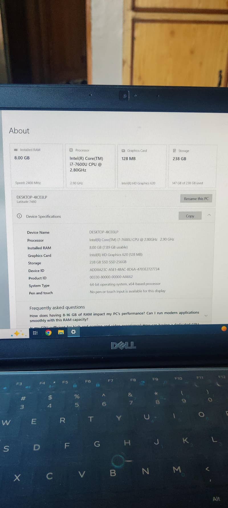 core i7 7th  generation 4