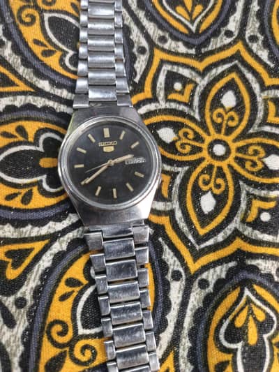 seiko 5 silver dial and body antique piece