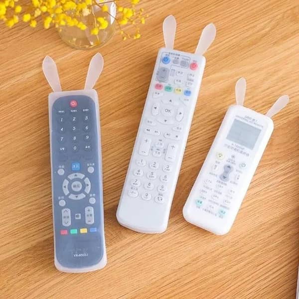 T  Rabbit Ears Silicone Remote Control Protective Cover Dust Cover TV Remote Control Protective Cover