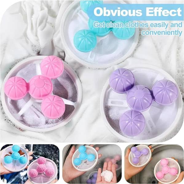 T   Washing Machine Cleaning Lint Hair Filter Remove Tool Mesh Bag - Multi