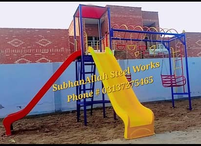 Kids Jhoola | Playground equipment Slides| Steel swing | Hanging chaiR