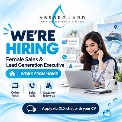 Female Sales & Lead Generation Executive (Work From Home)