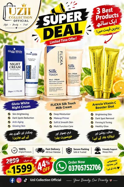 Super deal of skin care 3 in 1