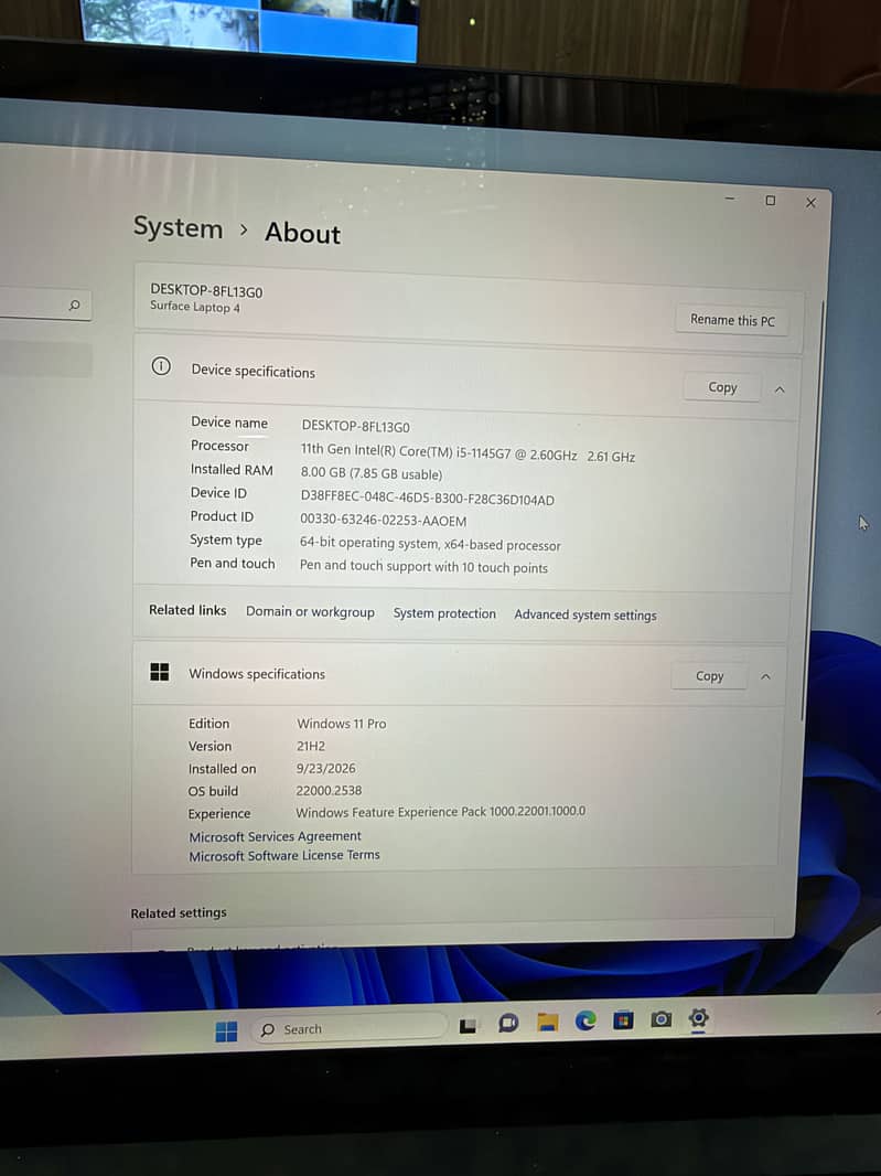 Surface laptop 3