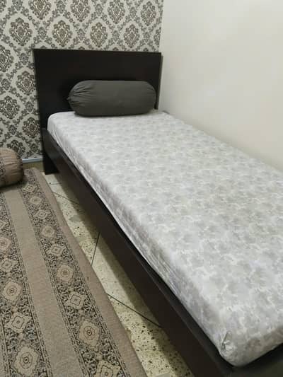  Solid Single Bed + Comfortable Mattress | Super Clean & Stylish