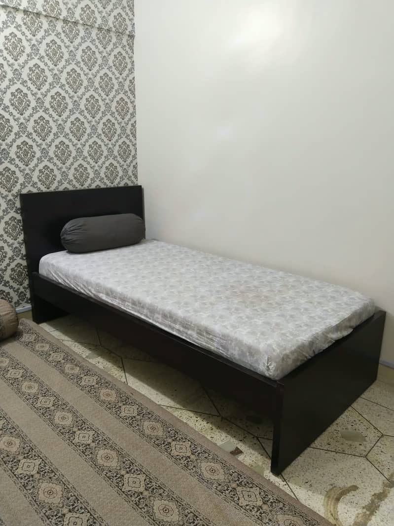  Solid Single Bed + Comfortable Mattress | Super Clean & Stylish 1