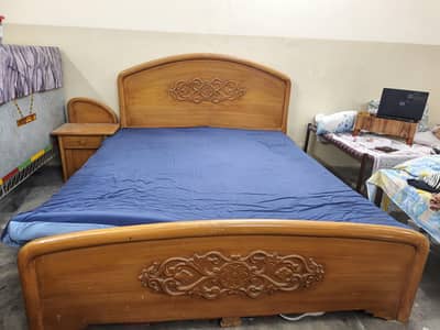 Bed Set with Mattress + Dining Table with 6 Chairs for Sale