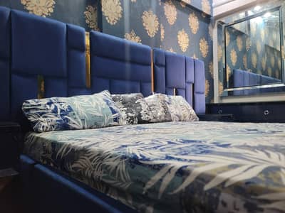 Complete Bedroom Set – Bed, Wardrobe, Dressing & Side Tables