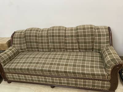 5 seater sofa set with two tables