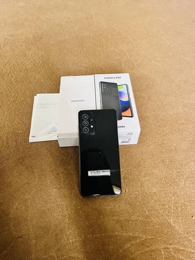 Samsung Mobile A52 8/128 with complete accosseriese