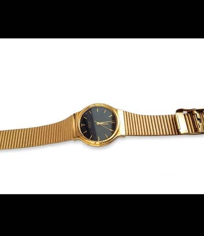 Original Citizen quartz Gold PlatedWatch -Vintage -Black dial -Japan