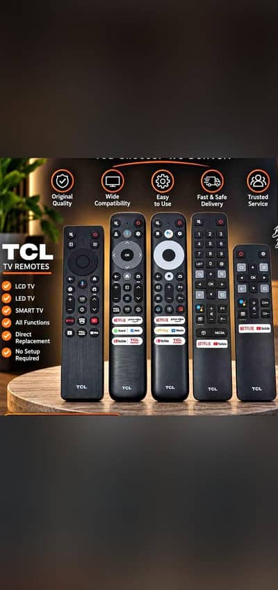 TCL original  voiec remote  with  provide dlivery also