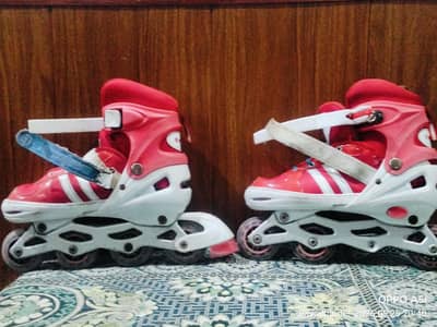 Red & White Roller Skates for Sale