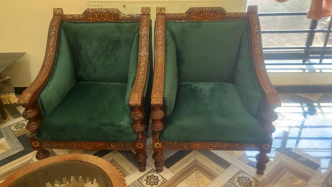 Sofa set with 3 table set 2