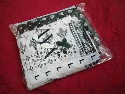 SAYA Original Black Stitched 2 Piece Shirt Dupatta + Cotton Filament