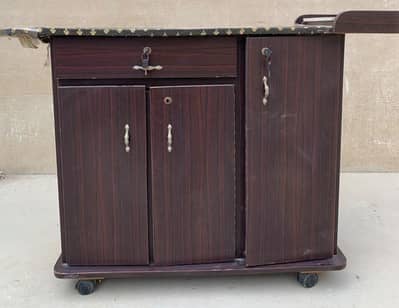 Iron stand with Cupboards 8.5/10