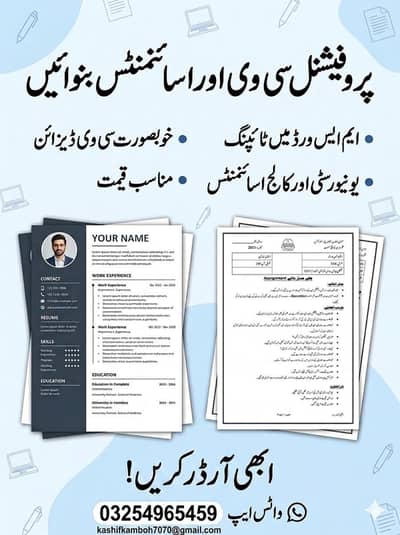 Professional CV Making and Assignment Writing Services