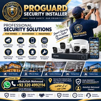 CCTV Camera Installation Security Cameras Hikvision DVR NVR Lahore