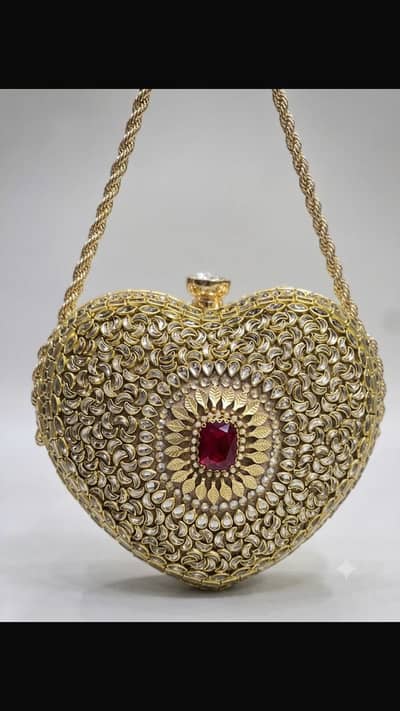 Heart shape Fancy clutch