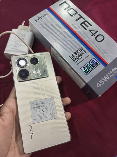 Infinix Note 40 With Box with original charger