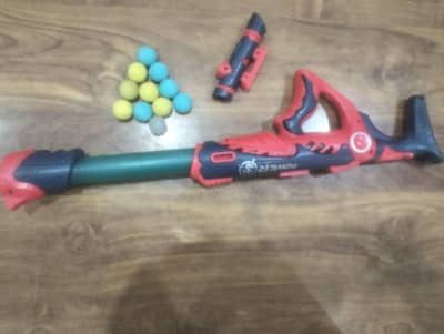 Safe Air Pump Action Foam Ball Blaster Toy Gun for Kids (3+ Years)