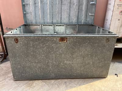 house hold items trunk with stand