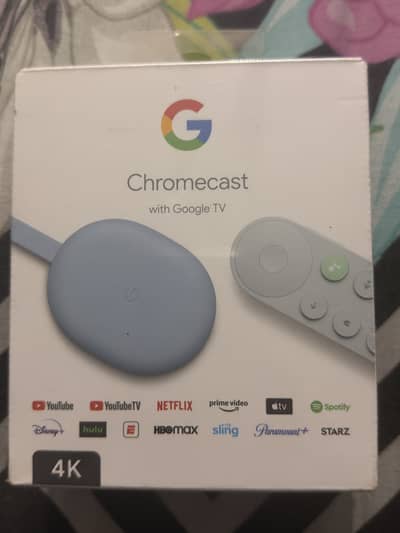 Chromecast with Google tv 4K boxed pack