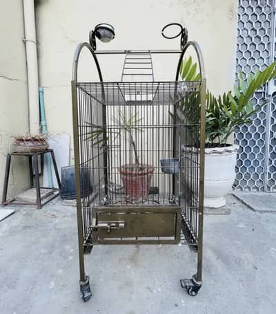 Fancy cage for tamed parrots