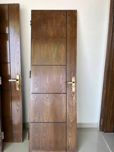 Used MDF Doors with Ash Wood Veneer – 17 Doors for Sale