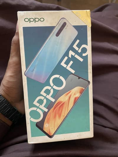 Oppo f15 full box 8 128 just panel change