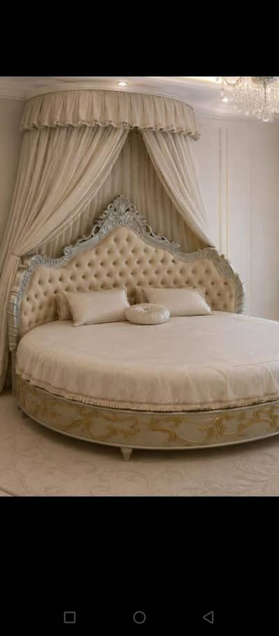 Round bed set/Luxury bed set/wooden round bed set