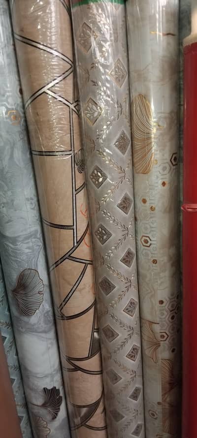 pvc fabric wallpaper wholesale price available 03045884572whatssap