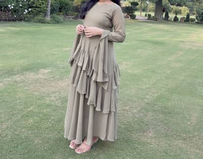 Olive green dress