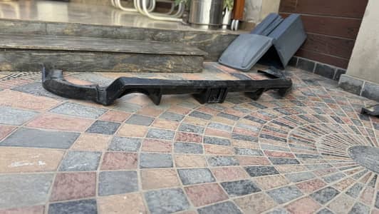 Civic X back diffuser carbon fiber