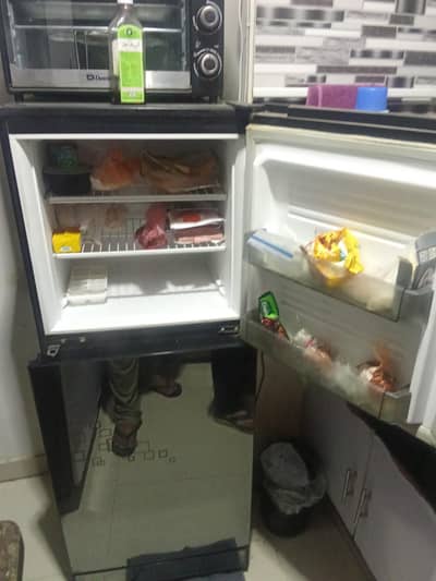 pel 14 cubic feet glass door fridge for sale.