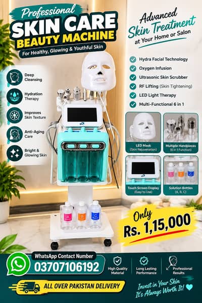 Title  Professional 6-in-1 Skin Care & Hydra Facial Beauty Machine – A