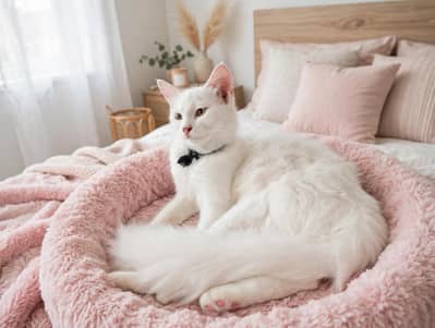 Persian cat litter trained