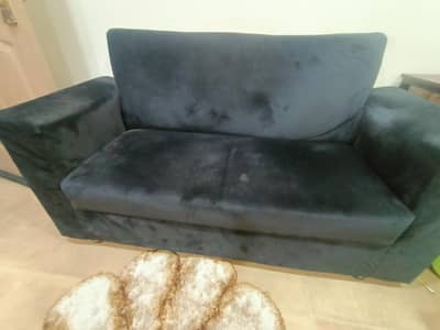 2 seater velvet sofa