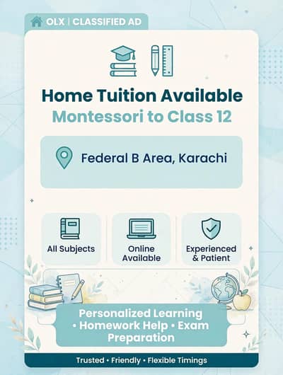 Home tuition available