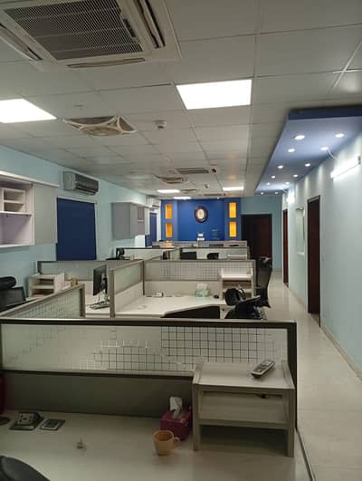 Furnished Office for Rent in Johar Town Near Canal for (Call center + Software house + Marketing Office & Other Setup as You Want)