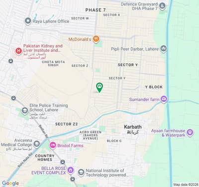 Plot No. 1383 1 Kanal Residential Plot for Sale Block Y, DHA Phase 7 Lahore