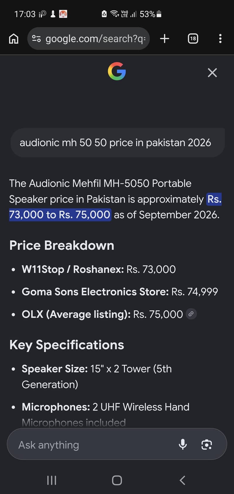 audionic mh 50 50 5
