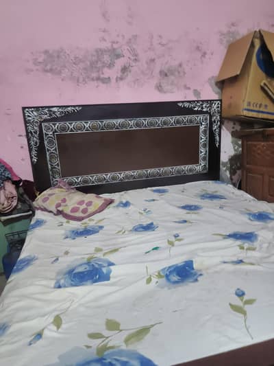 double bed used with metress