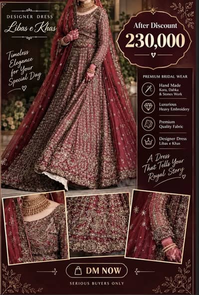 Wedding Bridal Dress | Designer Dress | Libas e khas