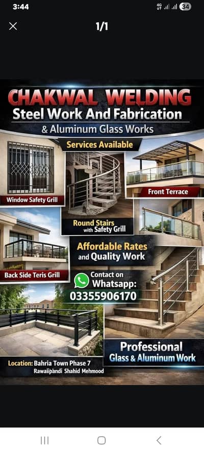 Professional Steel Fabrication, Welding, and Aluminum Glass Work