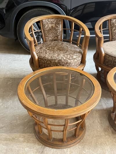 4 seater sofa set + tables