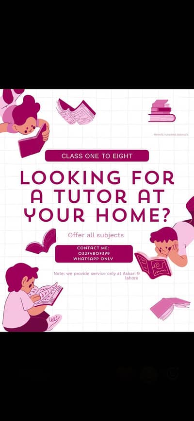 Tutoring at your home